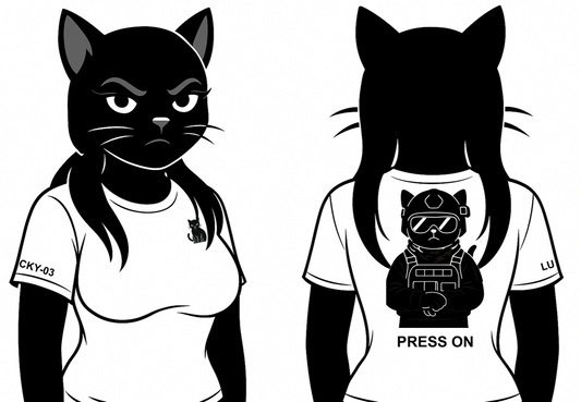 LUCKY-03 PRESS ON | Limited Edition T-Shirt | Blaq Cat Apparel