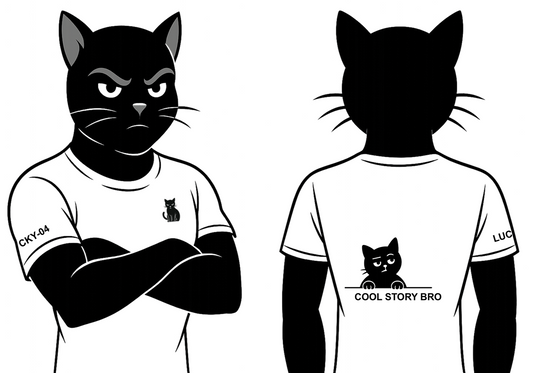 LUCKY-04 COOL STORY BRO | Limited Edition T-Shirt | Blaq Cat Apparel