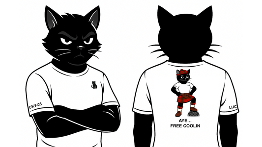 LUCKY-05 FEEL THE BREEZE | Limited Edition T-Shirt | Blaq Cat Apparel